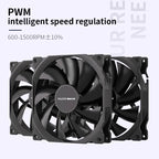 Teucer AF 14025 PC Case Cooling Fan 12V 4Pin PWM MHDB Hydraulic Bearing White 14CM Silent Fan for Computer Radiator Ventilator