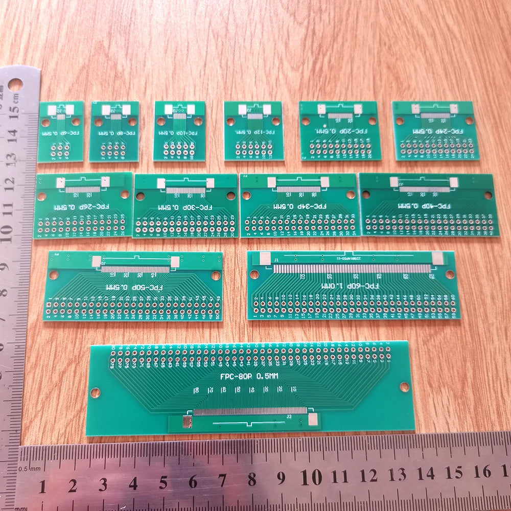 2PCS FPC/FFC Flexible Flat Cable Adapter Board Blank Board Test Board 0.5MM 1.0MM 2.54 Pitch 6/8/10/12/20/24/26/30/34/40/50P