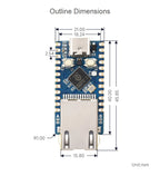 Raspberry Pi Pico 2 RP2350-ETH Mini Development Board RP2350 Ethernet Port Module RP2350 Dual Core Processor