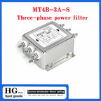 Three-phase power filter MT4B-3/6/10/20/30A-S Anti-interference EMI purifier frequency conversion noise 380v MT4B-10A-S