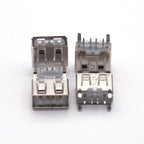 5-100pcs Laptop Motherboard Micro 2.0 USB 4Pin 4 Pin DC White A Type Flat Angle 180 Degree Female PCB Connector Socket Jack Plug