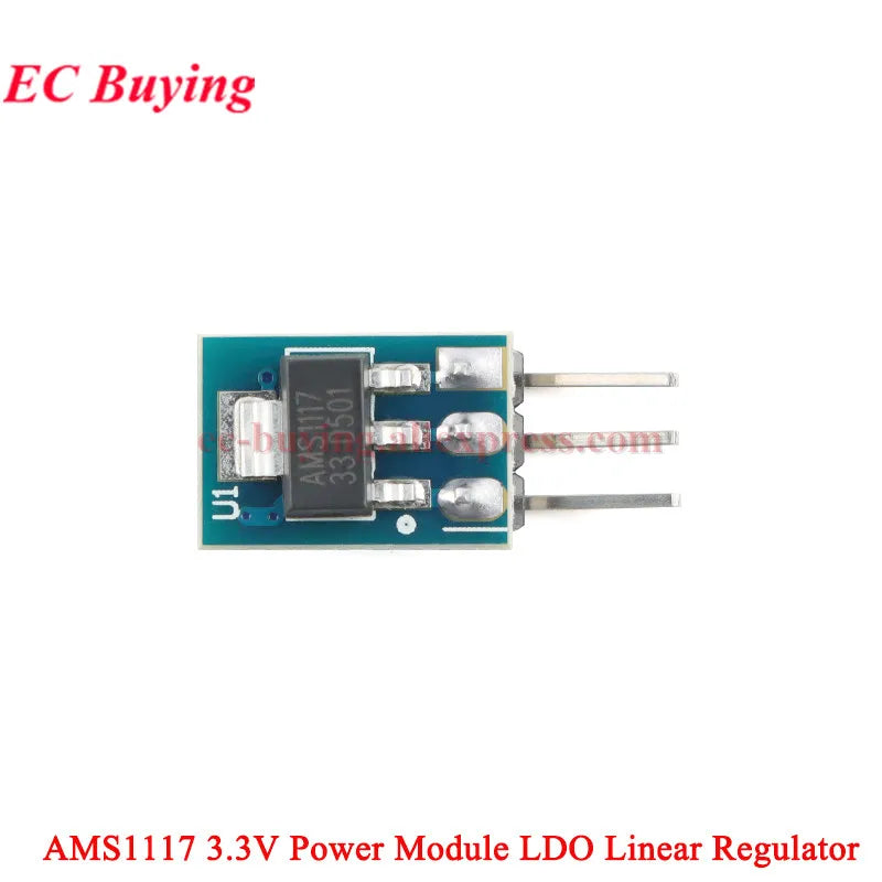 100Pcs/1pc AMS1117 3.3V 5V Power Supply Module AMS1117-3.3 AMS1117-5.0 LDO Linear Voltage Regulator Board 800mA PCB