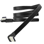 5CM 10CM 30CM USB 2.0 Type-C Flat Cable Extension FPC Cable USB 2.0 USB-C 90° Up/Down Angled Plug 5CM-1M