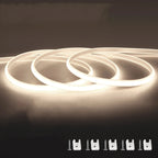 110V 220V Cob LED Strip Light Super Bright Waterproof With EU US Power Supply Switch 288 LEDS/m Warm/Neutral/White Outdoor Decor