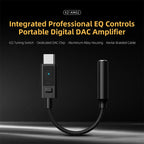 KZ AM02 Portable DAC Decoding Amplifier USB C to 3.5mm Audio Adapter with Professional 4-Stage EQ Tuning
