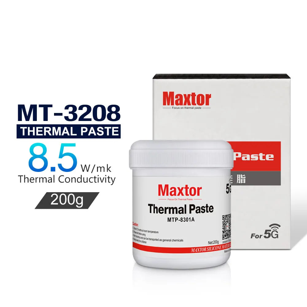 Maxtor 11.2W/mk Thermal Paste High Performance Thermal Conductive Grease for Intel Processor PC CPU GPU PS4 Computer Cooling