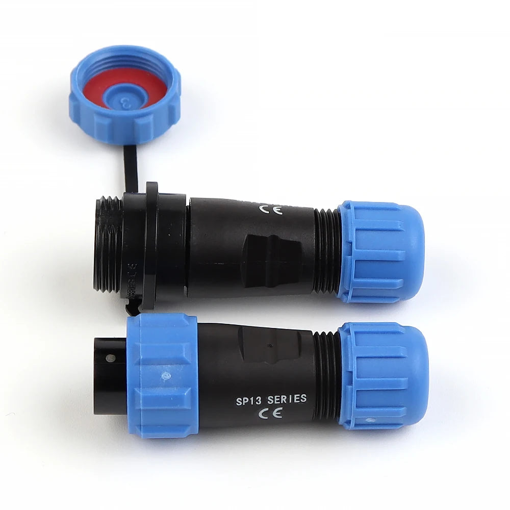 SP13 Aviation Waterproof Connector IP68 Docking Electrical Cable Wire Male Female Plug Socket Welding Type Industrial Connector