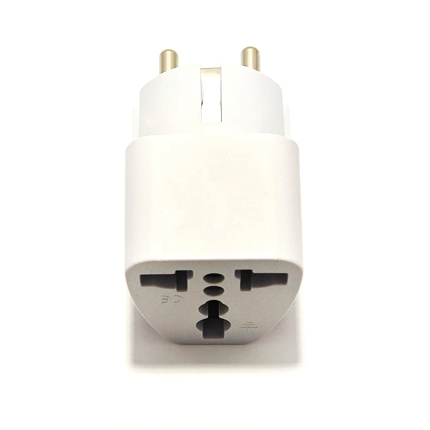Universal EU Plug Adapter International AU UK US To Euro Travel Conversion Adapter Electrical Converter Power Socket Grey