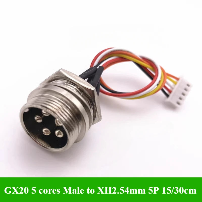 GX12 GX16 GX20 Aviation Plug To XH2.54 Terminal Wire 2 3 4 5 6 Pin M12 Male Head Adapter Cable Connector Extension Line 15/30cm