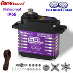 GX3260BLS 60KG 8.4V High Torque All Steel Helical Gear Digital Servo Brushless Motor 25T Metal Servo Arm for Robot Crawler Cars