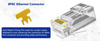 D-Sunty Rj45 Connector CAT5e CAT6 Pass Through Network UTP 8P8C Modular Pass Through Plug For Ethernet Cables