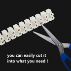 10/20 Pack Terminal Block, 12-Position Dual Row Terminal Strip Screw Terminal Electric Barrier Block for Small Home Projects