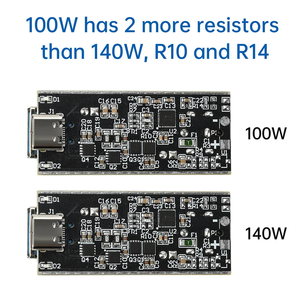 PD140W  /100W Fast Charging Module Full Protocol DIY Motherboard intelligent Desktop Charger supports PD QC AFC FCP VOOC