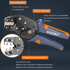 SN-01BM Wire Crimp Tool Kit AWG 28-20 (0.08-0.5mm²) Wire Crimper for 2.54mm Dupont Connectors and 2.54mm JST-XH Connectors