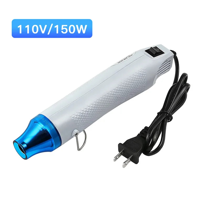 110V/220V Mini Heat Gun Hot Air Gun for Crafts Epoxy Resin Shrink Wraping, US/EU Plug, Multiple Colors Available