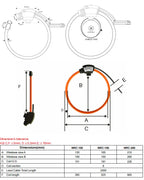MEATROL NRC High Accuracy 0.5% High Accuracy Flexible Rogowski Coil Current Transformer AC Rogowski Sensor 100A