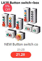 1Pcs Button Switch Self Reset Small Mushroom Head Emergency Stop 22mm Knob Key Start Inching Power on XB2-BG21 XB2-BA31 XB2-BS54
