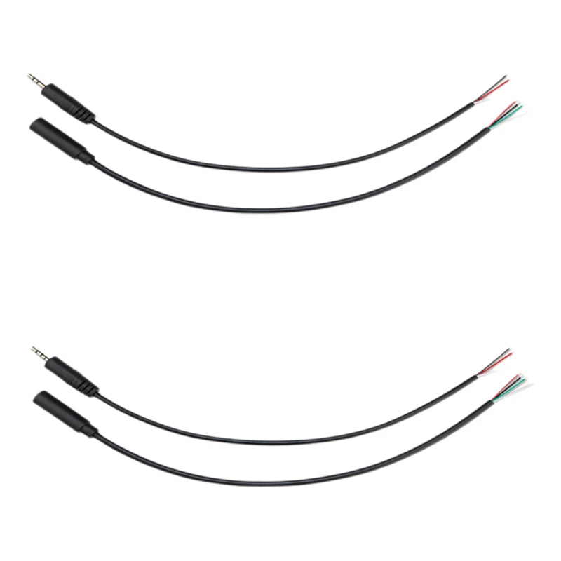 1/5/10PCS 2.5mm Male Plug/Female Jack Mono/Stereo AUX 3/4Pole To Bare Wire Connector DIY Audio Headphone Repair Extension Cabl