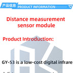 VL53L0X GY-53 Dual-Output ToF Distance Sensor - 3V-5VDC Serial/PWM Compatible for  Arduino