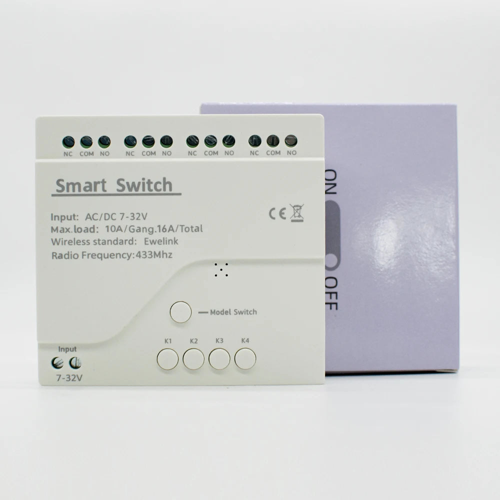 1/2/4CH EWeLink WIFI Smart Switch 7-32V 85-250V 220V Wireless Remote Control Relay Module For Garage Door Access Alexa Google