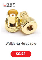 1pcs Radio Frequency Adapter BNC (Q9) Female to SMA Male Adapter BNC/SMA-KJ Disc Nickel Plated