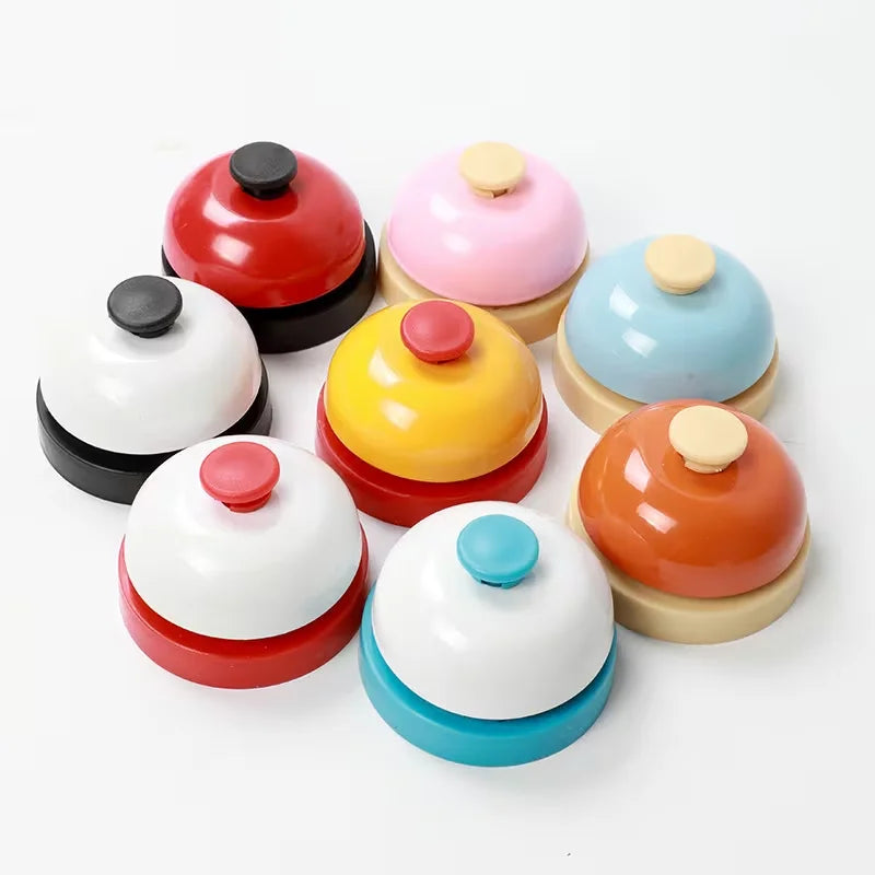 1pcs Metal Buzzer & Hand Bell Set, Pet Call Button, Manual Service for Training Classroom