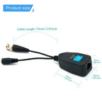 8MP BNC Coaxial Cable 1080p HD CCTV Video Transmission Cable RJ45 Passive BNC Twisted Pair 3-in-1 Security Camera Cable