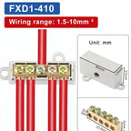 T‑Type Wire Connector ZK Terminal Splitter I-type Brass Clamp Electrical Wire Junction Box for Household Lighting Socket Wiring