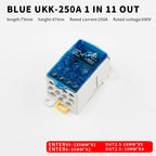 Distribution Box One In Several Out Power Wire Universal Electric Connector Junction Din Rail Terminal Block UKK 80A160A250A400A
