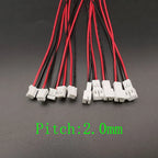 5/10Pairs Mini Small JST 1.25mm / PH 2.0mm / XH 2.54mm Pitch 2 Pin Connector JST 2Pin Male Female Plug Socket With Wire Cable