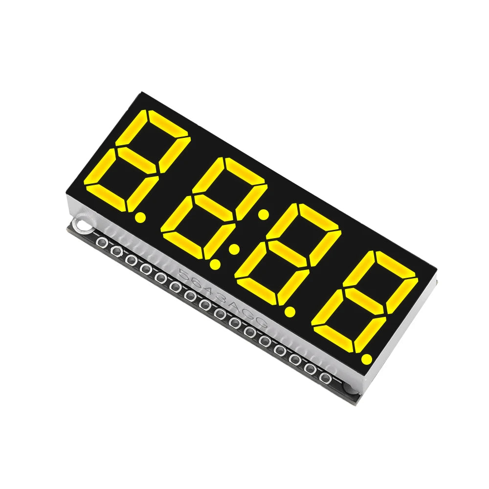 4 Bits Digital LED Display Module DIY Clock Electronic Kits 7 Segment 0.56 inch Time Clock Indicator with HT16K33 Driver Board
