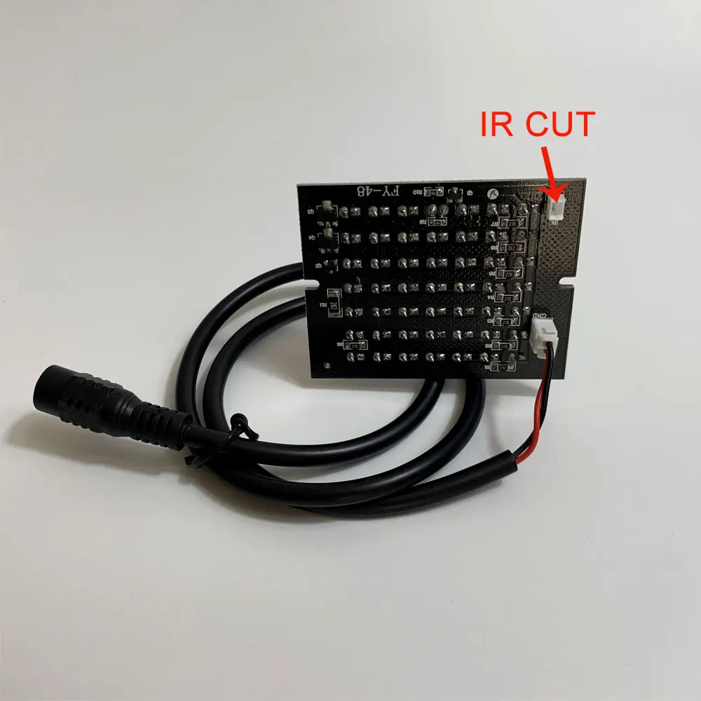 Invisible 940nm 48 LED Array IR Illuminator Lamp Board Light IR Sensor 30ft Range 90deg 12V DC Cable for CCTV Security Camera