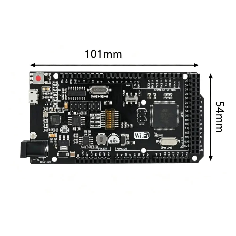 Mega2560 + WiFi R3 ATmega2560+ESP8266 32Mb memory USB-TTL CH340 Compatible for Arduino Mega NodeMCU For WeMos MEGA 2560