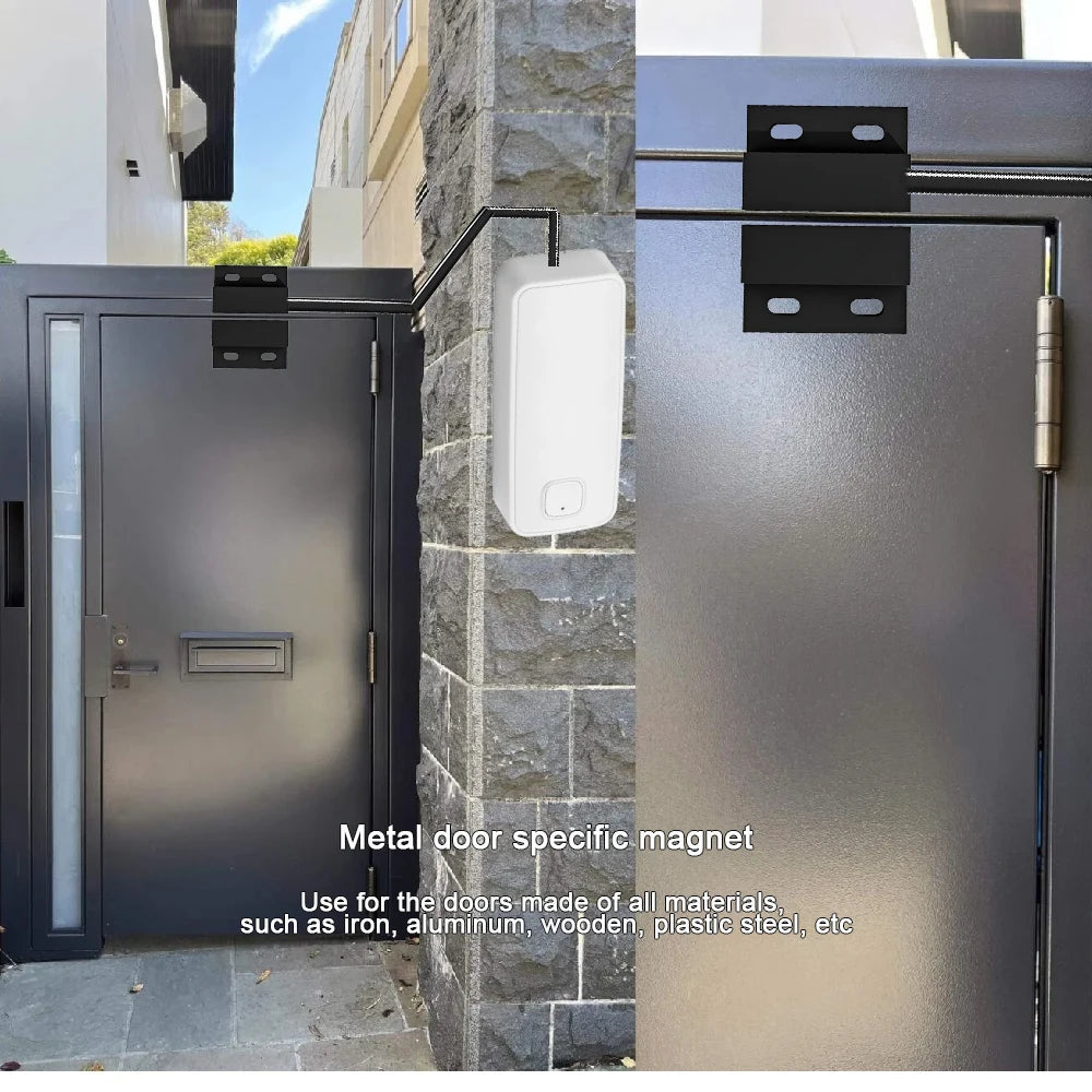 Tuya WIFI Smart Door Window Magnetic Sensor Security Alarm Open Closed Detector for Anti-theft Door Iron Rolling Door Iron Gate