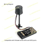 Holybro H-RTK F9P Ultralight RTK GNSS Module with Zed-f9p Ist8310 Helical Antenna for Pixhawk Series