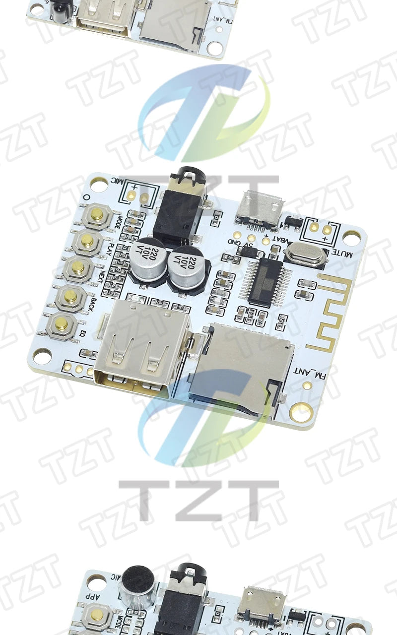 Bluetooth  Audio Receiver board with USB TF card Slot decoding playback preamp output A7-004 5V 2.1 Wireless Stereo Music Module