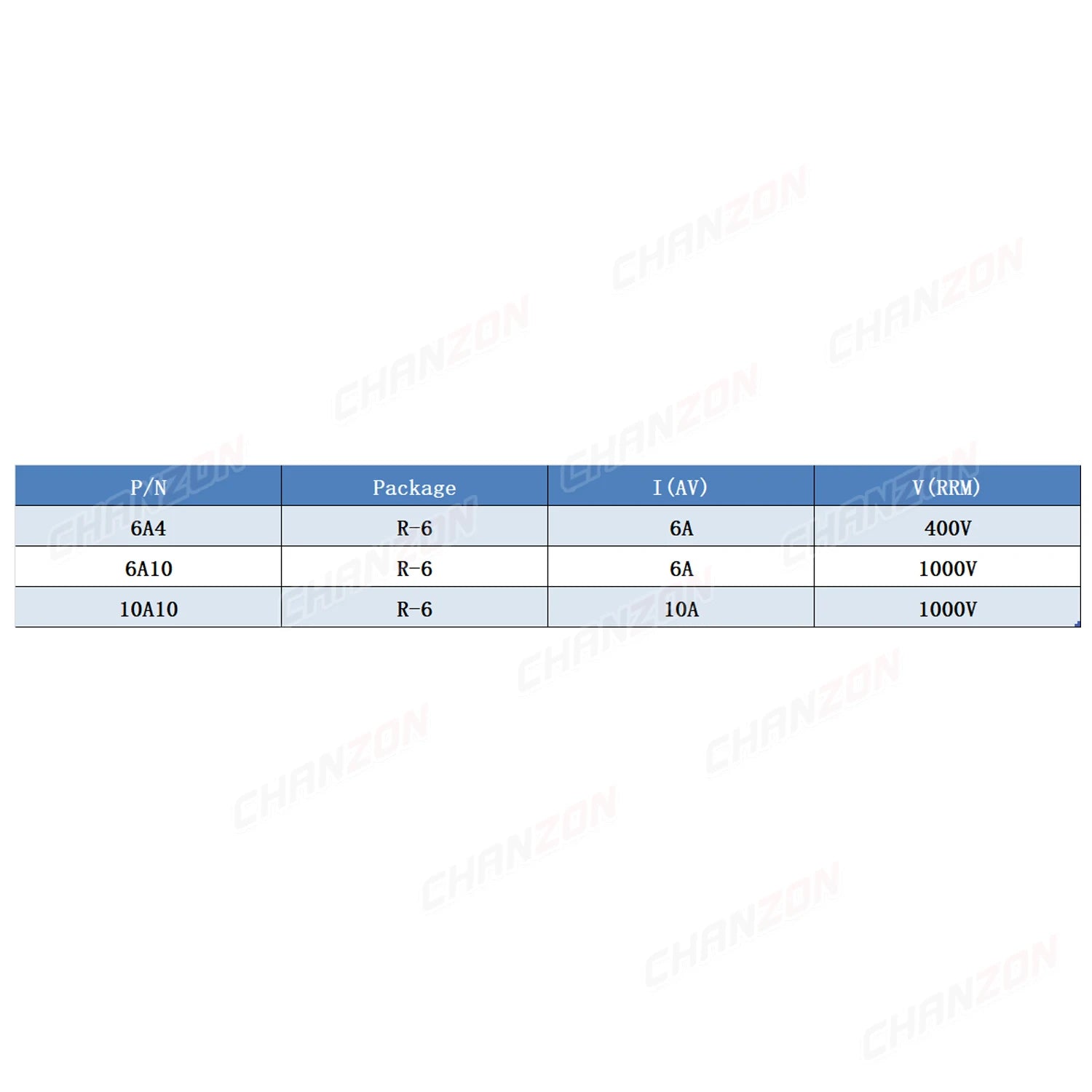 100% Original Genuine 20 Pcs 6A4 6A10 10A10 R-6 6A 10A 400V 1000V Electronic High Power Axial Silicon Rectifier Diode