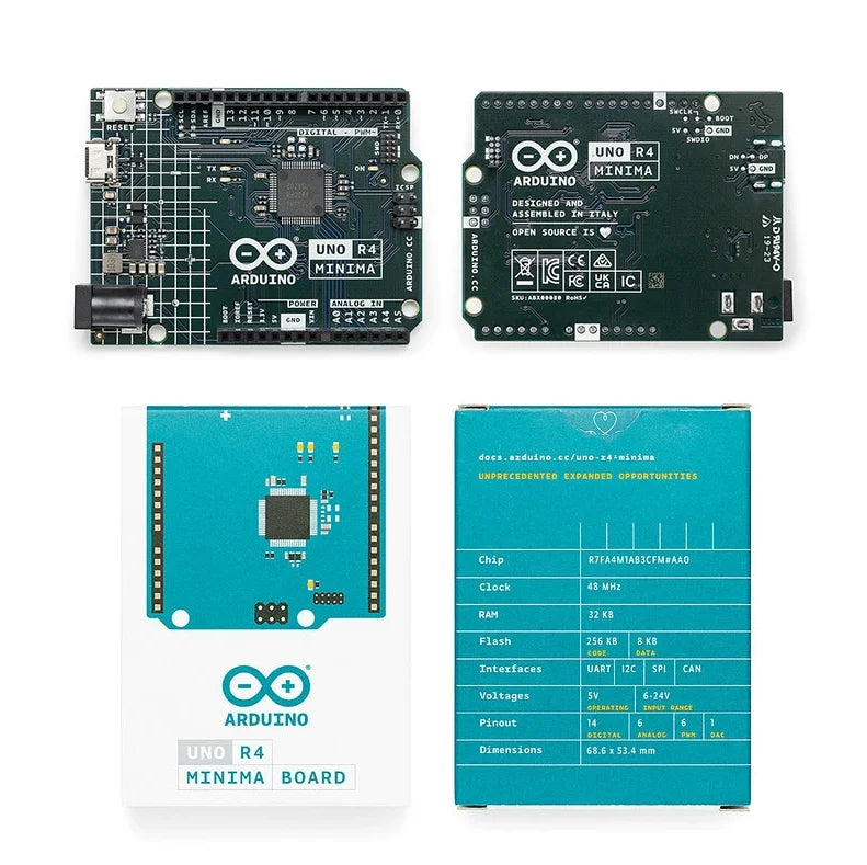 Arduino UNO R3 Arduino UNO R4 Original Minima/WiFi Internet of Things Starter Kit Programming Learning Tutorials