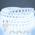 220v Led strip 2835 High Brightness 120LED/m with ON-OFF Switch Waterproof Flexible Led Tape Diode Lamp for Home Room Decor
