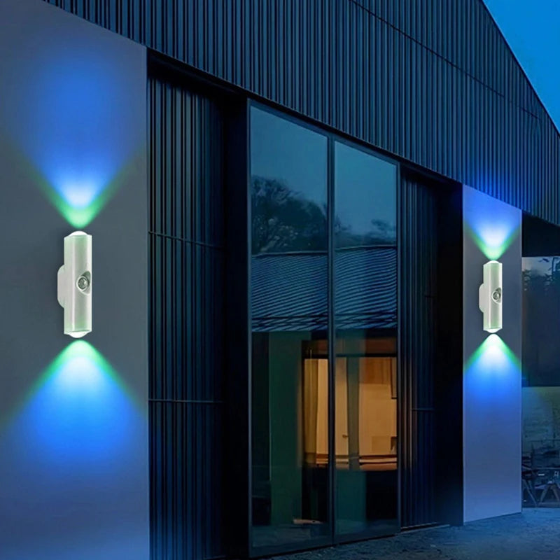 LED Night Lights Double-head Sunset Wall Lamp Motion Sensor RGB Ambient Light Magnetic USB Rechargeable Party Corridor Closets