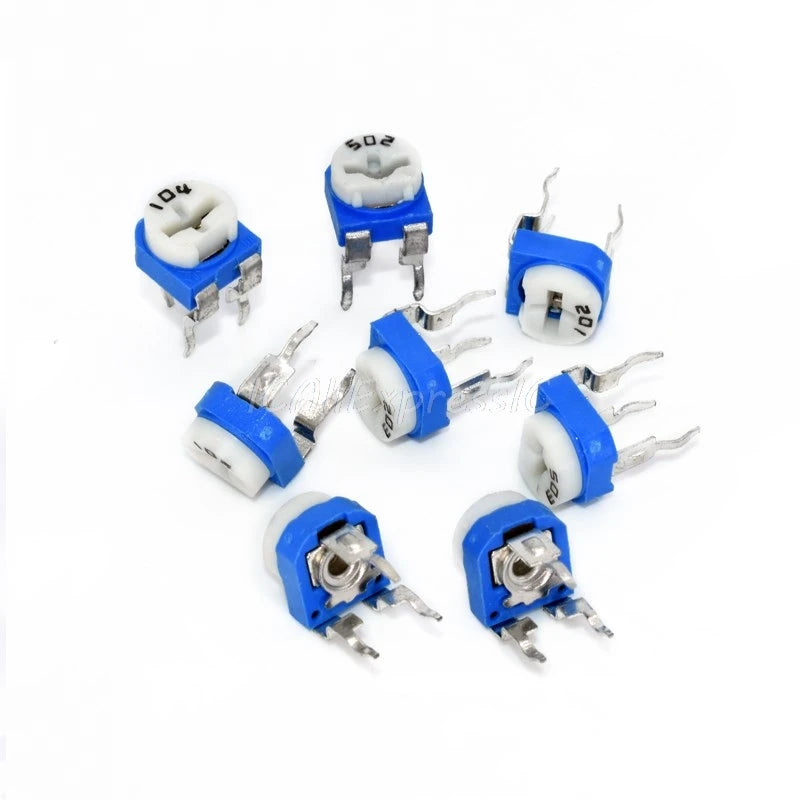 5pcs/lot RM065 RM-065 100 200 500 1K 2K 5K 10K 20K 50K 100K 200K 500K 1M ohm Trimpot Trimmer Potentiometer variable resistor
