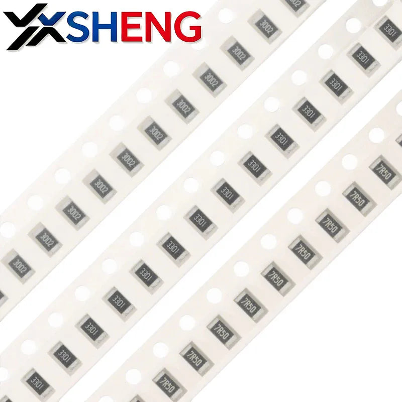 100PCS SMD Resistor 1% 1206  1 10 100 150 220 330 470 1R~1MΩ 1K 2.2K 3.3K 4.7K 10K 100K 200K 1R 10R 100R 200R 220R 330R Ohm