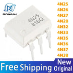20pcs New 4N38 4N37 4N36 4N35 4N33 4N32 4N27 4N28 4N25 4N26 DIP-6 IC Optocoupler In Stock Wholesale
