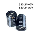 (1pcs) Nichicon 450V 820UF Air Conditioner Aluminum Electrolytic Capacitor Frequency Converter 820UF 400V Flat Foot Square Angle