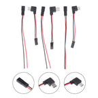 (HB05)90 Degree Motorcycle Interface USB-Micro Type C 90 Degree Male+JST Plug USB To JST/SYP Terminal Interface Cable Connector