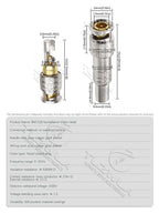 BNC Solderless Connector Q9 HD Video Oscilloscope Male Plug Welding Free 75-5 Ohm Monitoring Weldings Cable Connectors