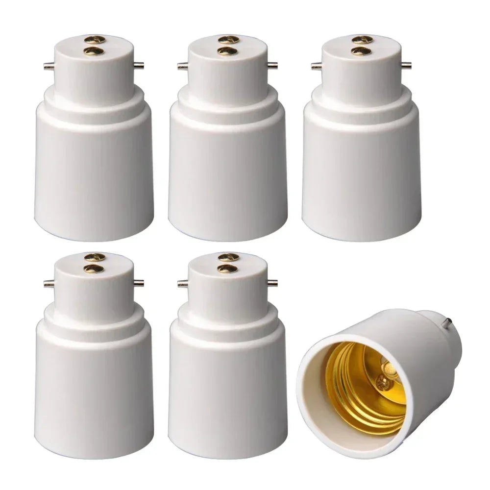2pcs Universal Bayonet B22 to E27 Screw Lamp Holder LED Halogen CE RoHS Light Bulb Socket Converter Adapter