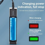 Dual 18650 Lithium Battery Charger for 18650 14650 Charging 4.2 / 3.7 V Rechargeable Battery Charger 1 / 2 / 4 Slots