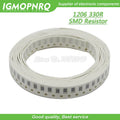 100PCS 1206 SMD Resistor 1% resistance  330 ohm chip resistor 0.25W 1/4W 330R 331 IGMOPNRQ