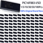 1~100Pcs PIC16F883-I/SO Sop28 Surface Mount Smd Package 8 Bit Pic Microcontroller Integrated Circuit Chip   Circuit Diy